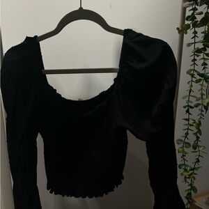 Black Long Sleeve Top